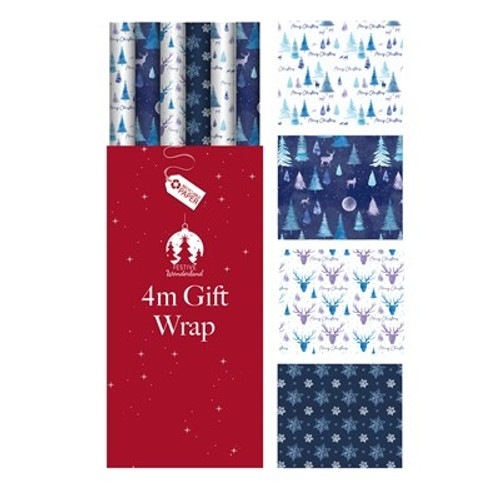 Assorted Midnight Forest Christmas Wrapping Paper (4m) Assorted Midnight Forest Christmas Wrapping Paper (4m)