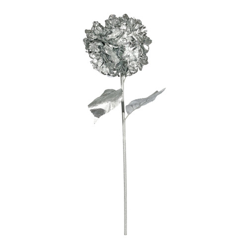 Silver Metallic Hydrangea Stem