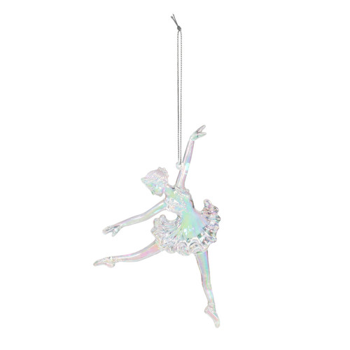 Iridescent Dancing Ballerina Decoration (12cm) Iridescent Dancing Ballerina Decoration (12cm)