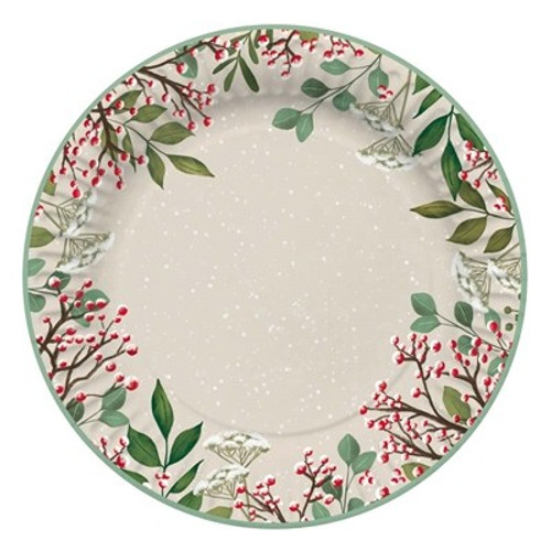 Traditional Christmas Paper Plates (8 Pack)