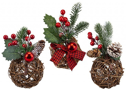 Hanging Floral Ball Decoration (Assorted) Hanging Floral Ball Decoration (Assorted)