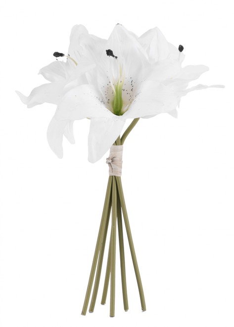 White Lily Bouquet With 6 Heads White Lily Bouquet With 6 Heads