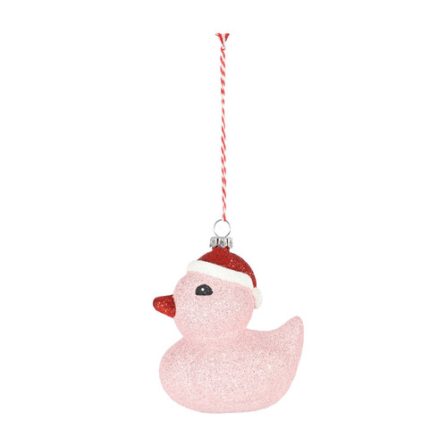 Duck Hanging Decoration - Pink (10.5cm) Duck Hanging Decoration - Pink (10.5cm)