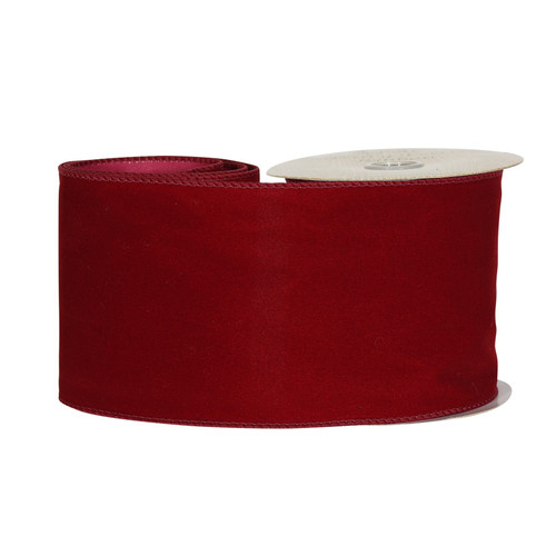 Burgundy Velvet ribbon (100mm x 10yds) Burgundy Velvet ribbon (100mm x 10yds)