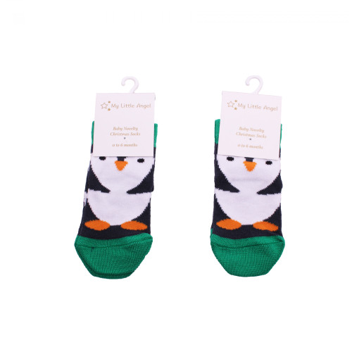 Christmas Penguin Socks (0-6months) Christmas Penguin Socks (0-6months)