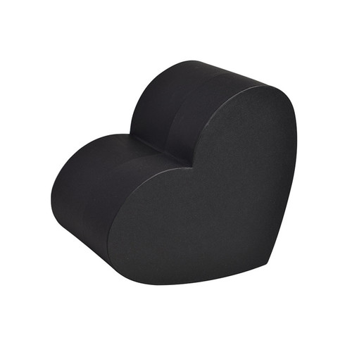 Black Flower Box Heart Shape