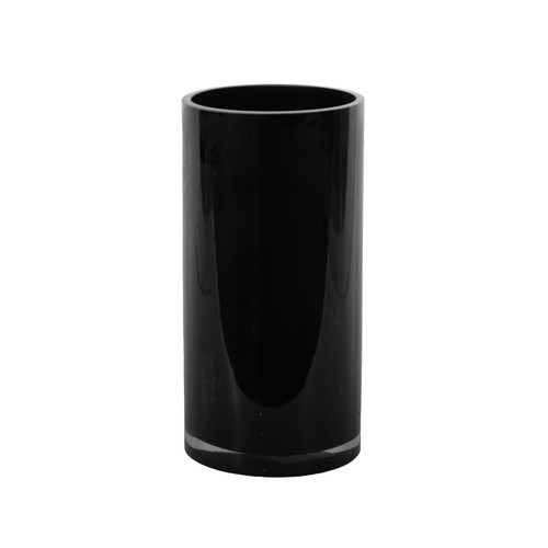 Cylinder Vase - Black Gloss - H20x10cm Cylinder Vase - Black Gloss - H20x10cm