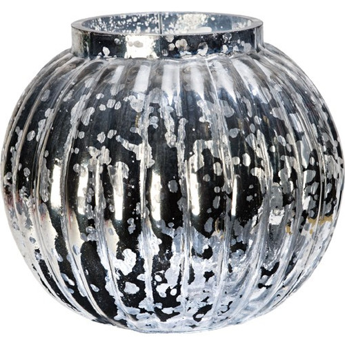 Silver Wuthering Pumpkin Glass Vase (10cm) Silver Wuthering Pumpkin Glass Vase (10cm)