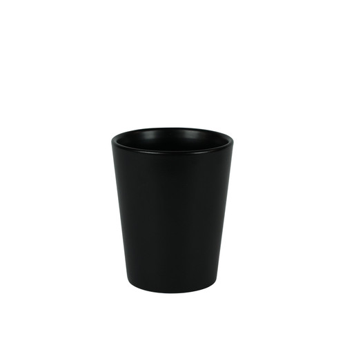 Hortus Vienna Matt Black Ceramic Pot (12cm) Hortus Vienna Matt Black Ceramic Pot (12cm)