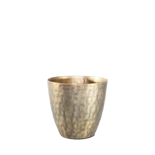 Antique Gold Apollo Tapered Planter Pot (Small)