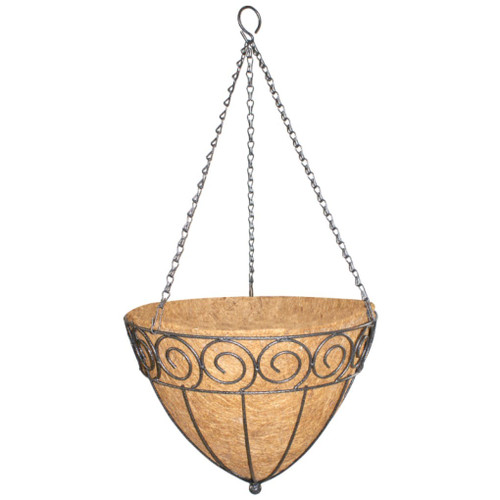 Black Scroll Cone Basket (35cm) Black Scroll Cone Basket (35cm)