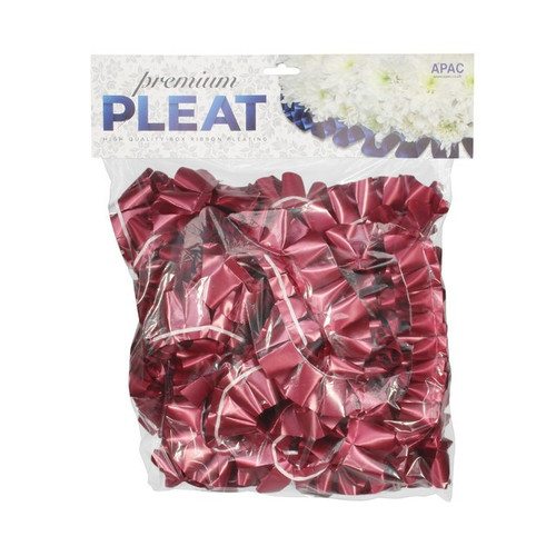 Premium Burgundy Pleat Ribbon (50mm x 30m) Premium Burgundy Pleat Ribbon (50mm x 30m)