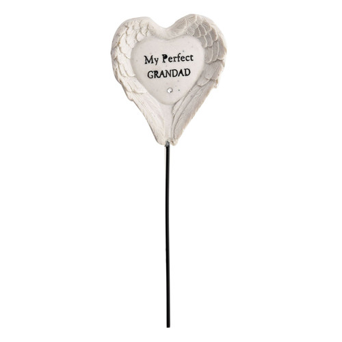 Graveside Angel Wings Stake - Grandad Graveside Angel Wings Stake - Grandad
