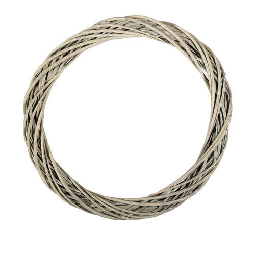 Grey Unpeeled Willow Ring with White Wash (50cm) Grey Unpeeled Willow Ring with White Wash (50cm)