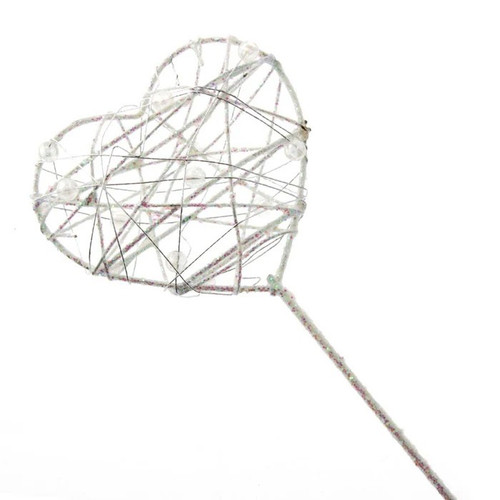 Bridesmaid Wand - Heart Glittered (Iridescent) Bridesmaid Wand - Heart Glittered (Iridescent)