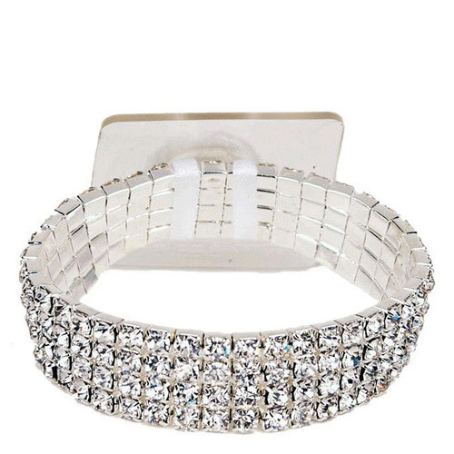 Corsage Bracelet - Rock Candy (Silver) Corsage Bracelet - Rock Candy (Silver)