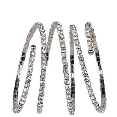 Corsage Bracelet - Silver Diamante Eye Candy Corsage Bracelet - Silver Diamante Eye Candy