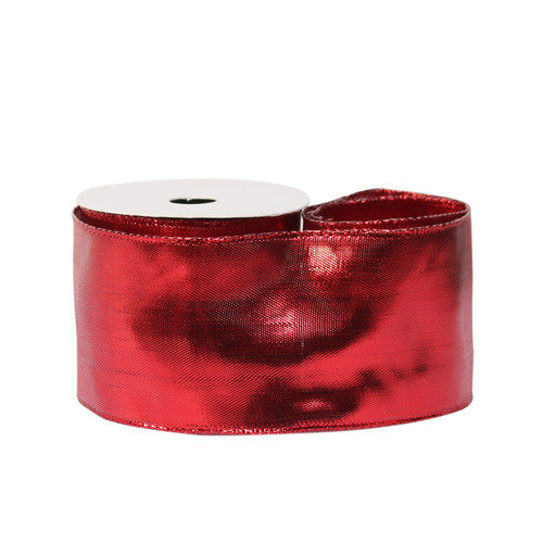 Red Metallic Ribbon (63mm x 10 yards) Red Metallic Ribbon (63mm x 10 yards)