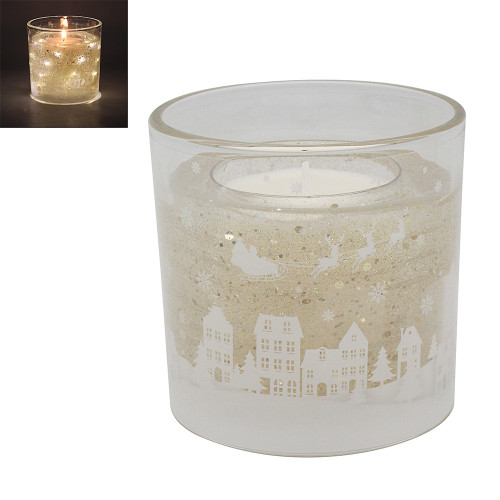 Cream LED Gel Candle