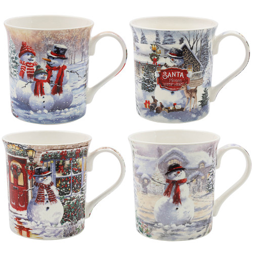 Christmas Snowman Mug (Assorted Designs) Christmas Snowman Mug (Assorted Designs)