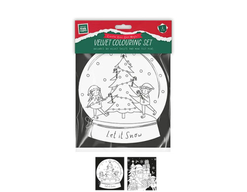 Christmas Velvet Colouring Set (Pack of 2) Christmas Velvet Colouring Set (Pack of 2)