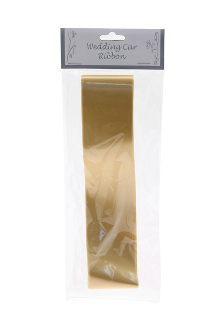 Gold Wedding Car Ribbon