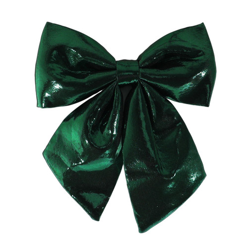 Green Satin Bow (22cm)