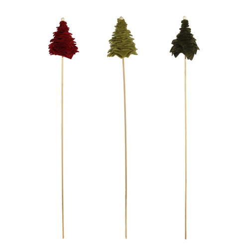 Stacked Felt Tree (50cm) - Bag of 12