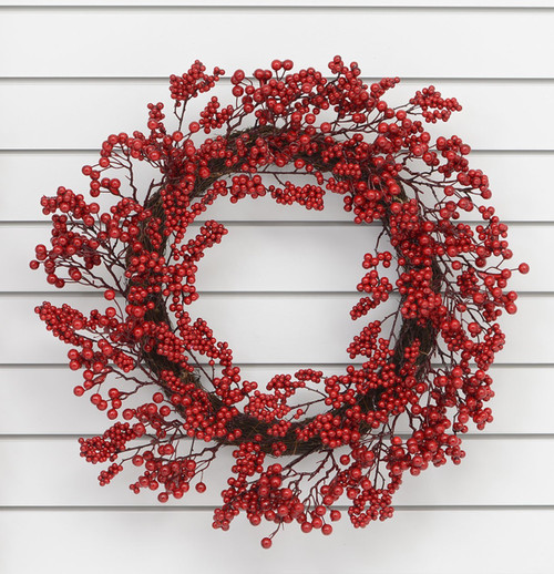 Red Berry Cluster Wreath (70cm)