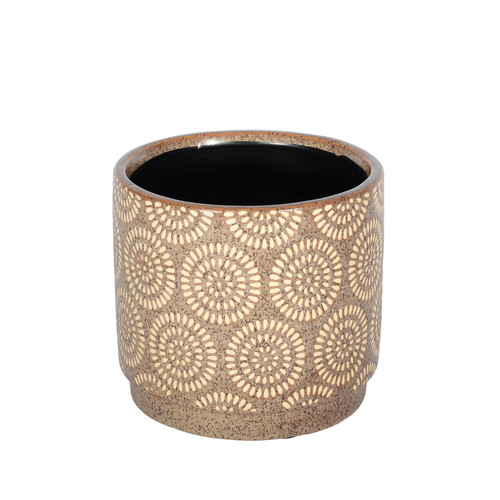 Brown Hortus Linea Pot (14 x 13cm)