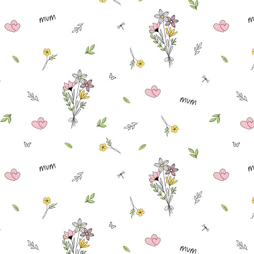 Flowers For Mum Frosted Cello Wrap (80m)