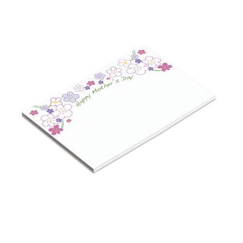 Pack of 6 Large Happy Mothers Day Cards with Drawn Flowers 