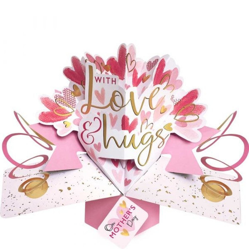 3D Pop Up Card by Second Nature - Happy Motherâ€™s Day With Love & Hugs