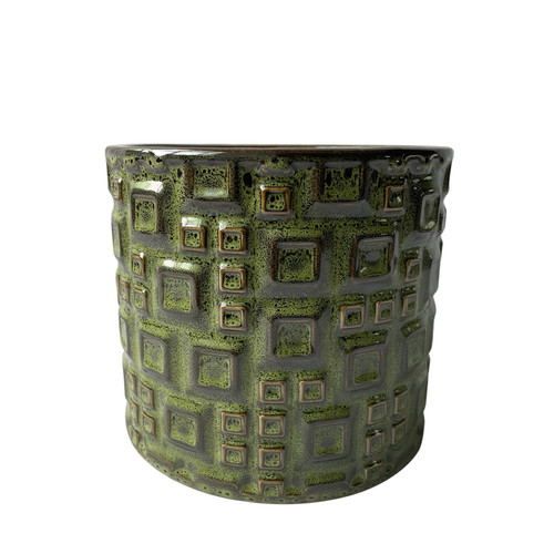 Hortus Olive Green Evora Pot (11cm H x 11cm Dia)