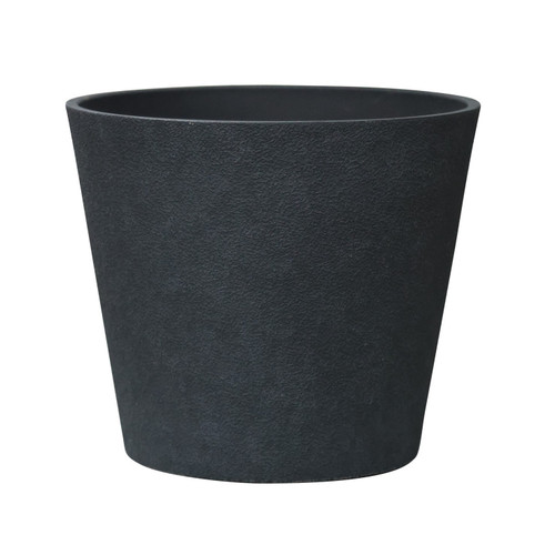 Charcoal Black Aged Effect Plastic Planter (30cm)