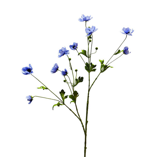 Botanica Blue Anemone Spray (111cm)