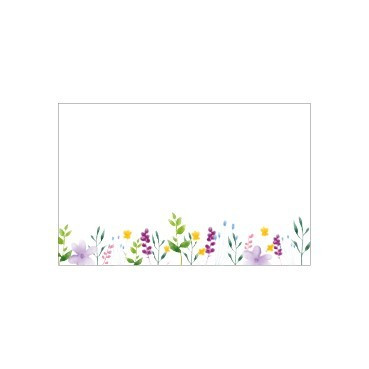 Pack of 25 Small Watercolour Wild Flower Cards
