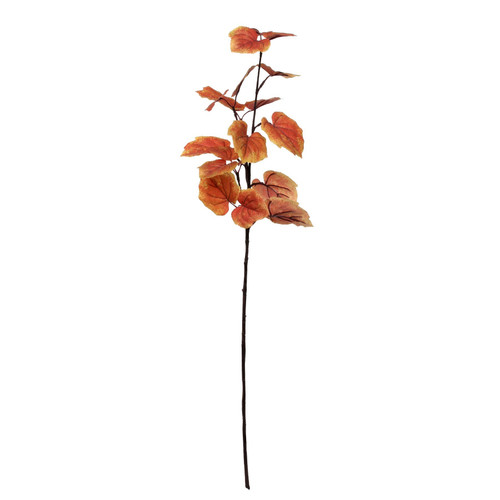Glamis Tilia Leaves Spray Orange (81cm) Glamis Tilia Leaves Spray Orange (81cm)
