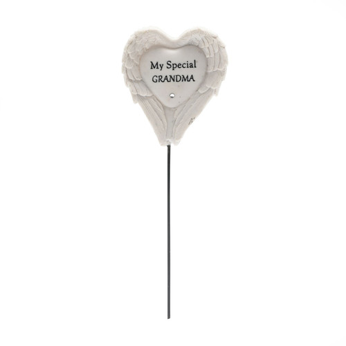 Graveside Angel Wings Stake -  Grandma