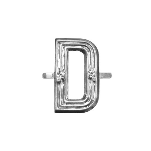 Aluminium Letter D (Pack 10)