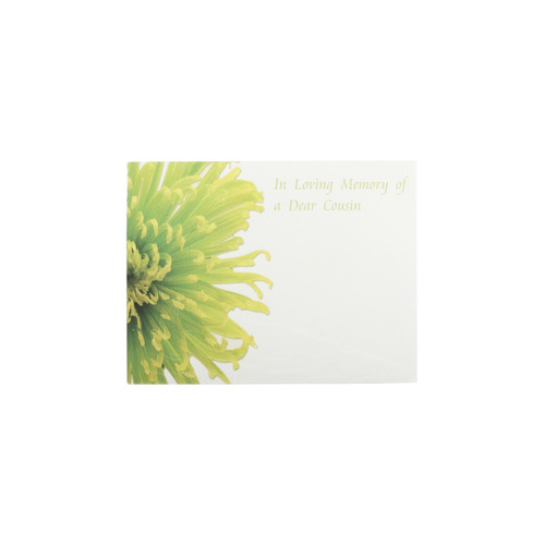 Dear Cousin In Loving Memory Florist Card (Pack of 50)