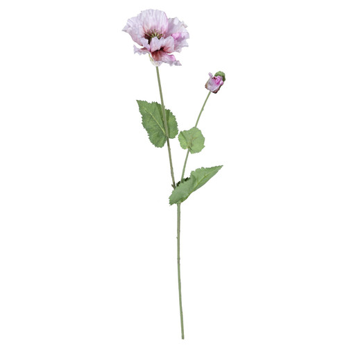 Lilac Poppy Spray (73cm)