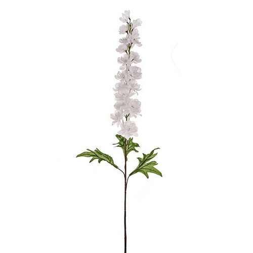 Pure White Delphinium Stem (89cm)