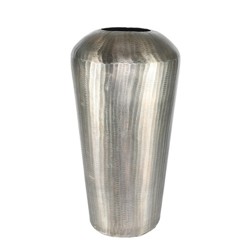 Antique Silver Hypnos Metal Vase (58cm H)