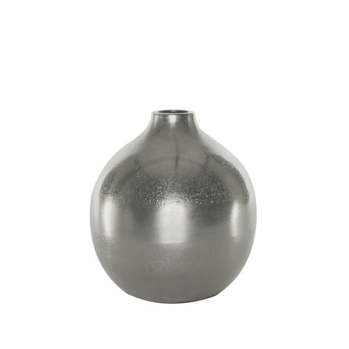 Silver Poseidon Ball Vase (16x14cm)