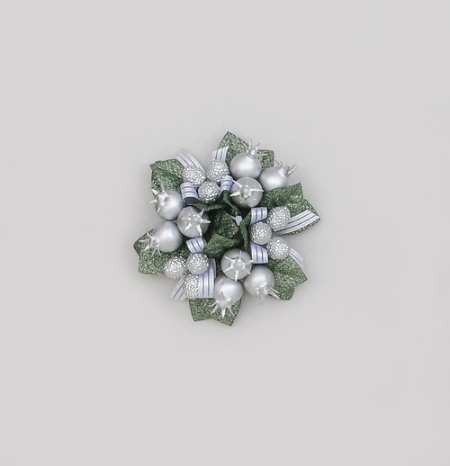 Silver Raspberry & Pomegranate Candle Ring (2.5cm)