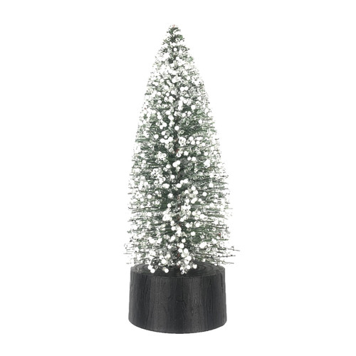 Pine Tree with White Berries Decoration (30cm)