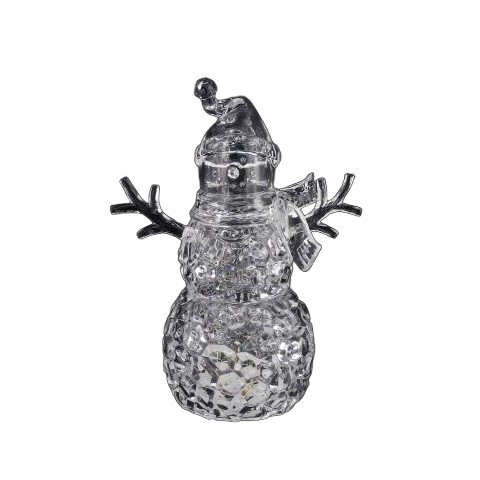 Snowman with LED Light (22cm)