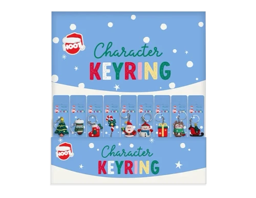 Christmas Character Keyring (Assorted Designs)