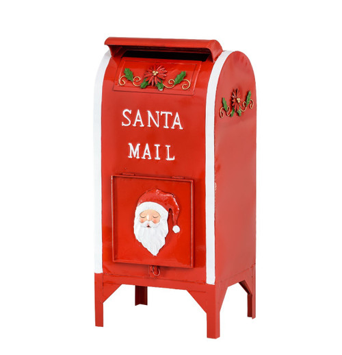 Red & White Santa Mail Box (65cm)